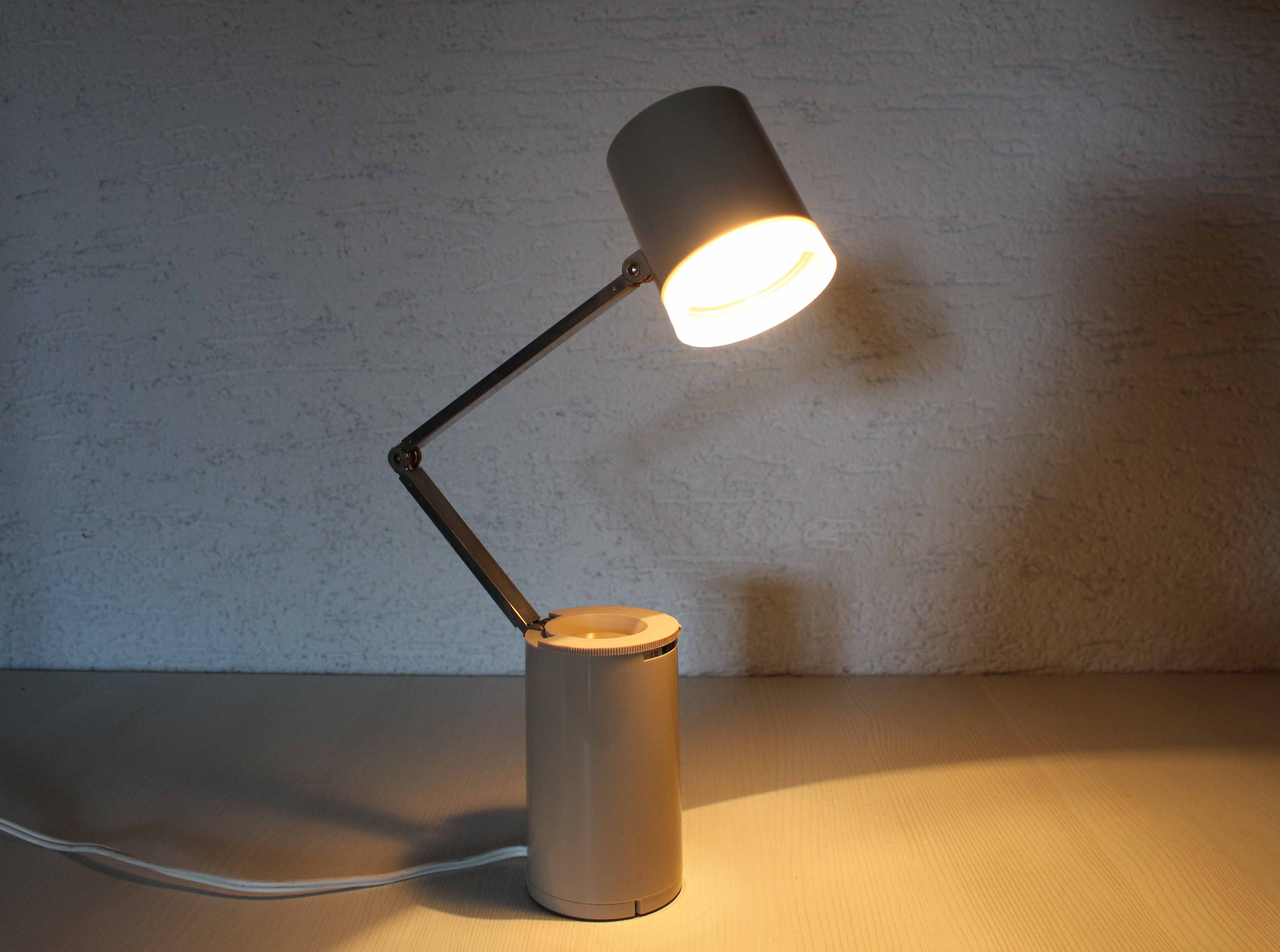 Vintage articulated bedside lamp