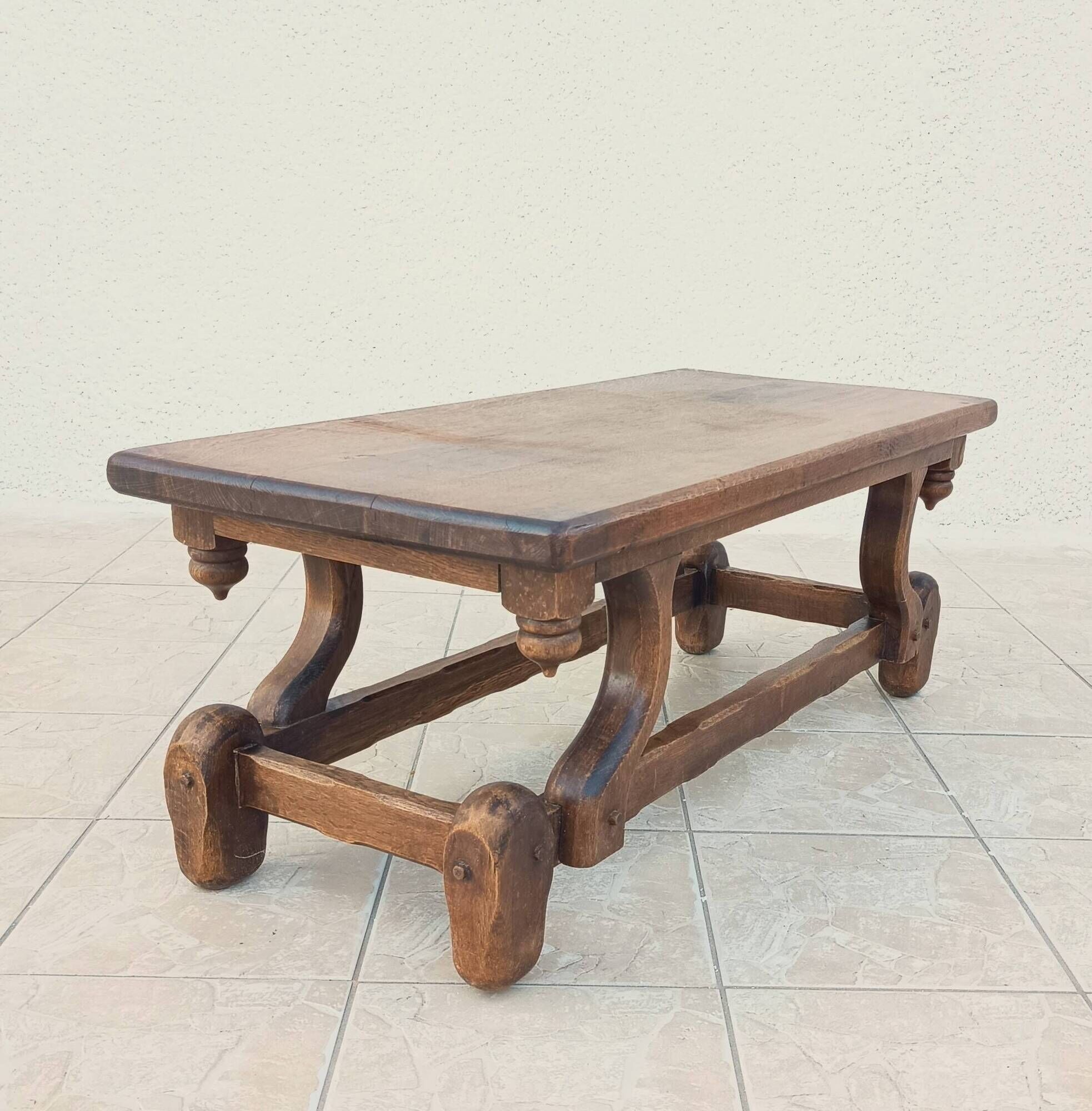 Solid oak coffee table