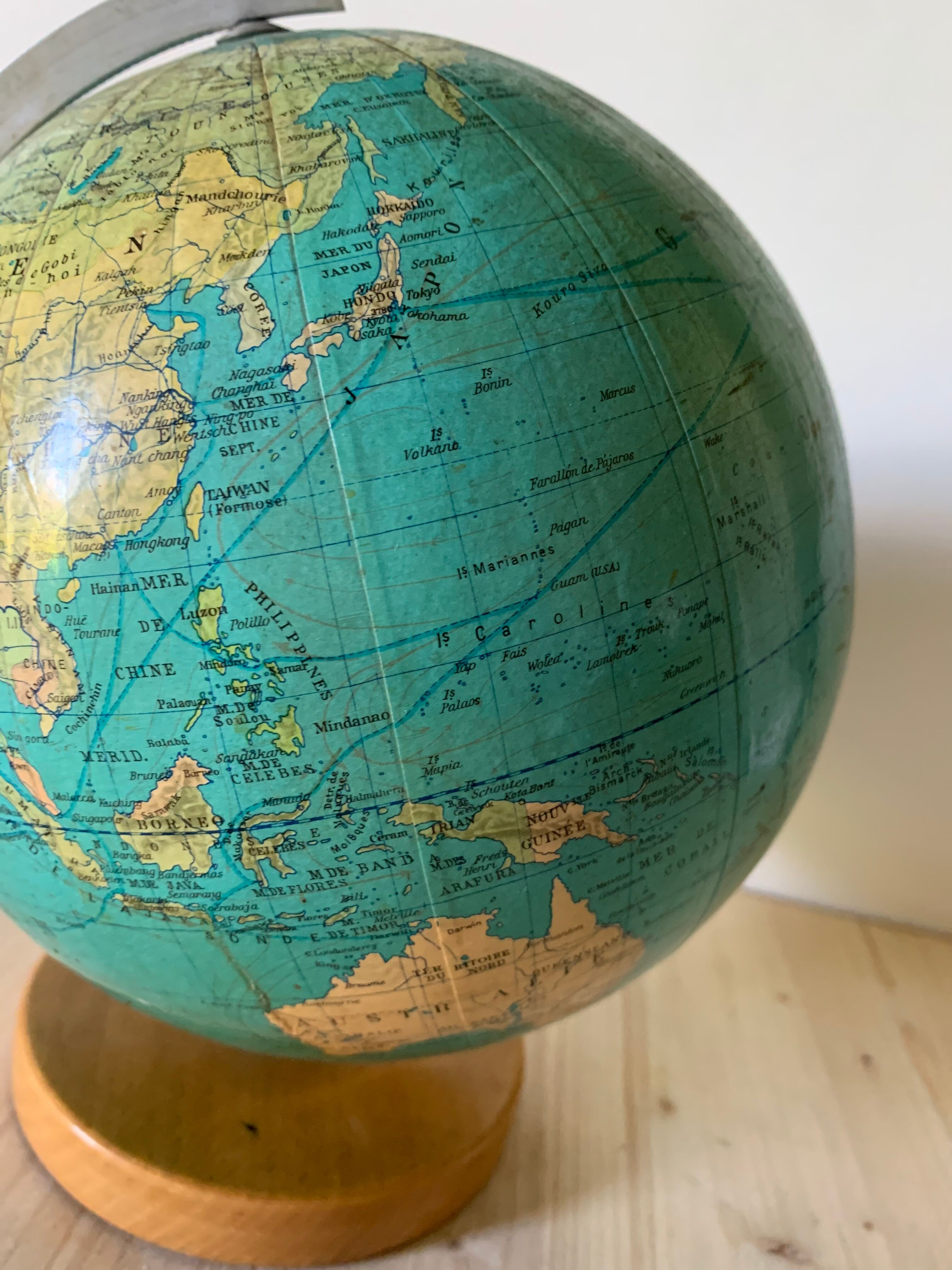 Globe terrestre vintage
