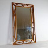Rare large mirror "Konkret" Mid-Century Yngve Ekström by Eden Spegel in Sweden