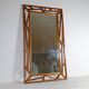 Miroir grand rare "Konkret" Mid-Century Yngve Ekström par Eden Spegel en Suède