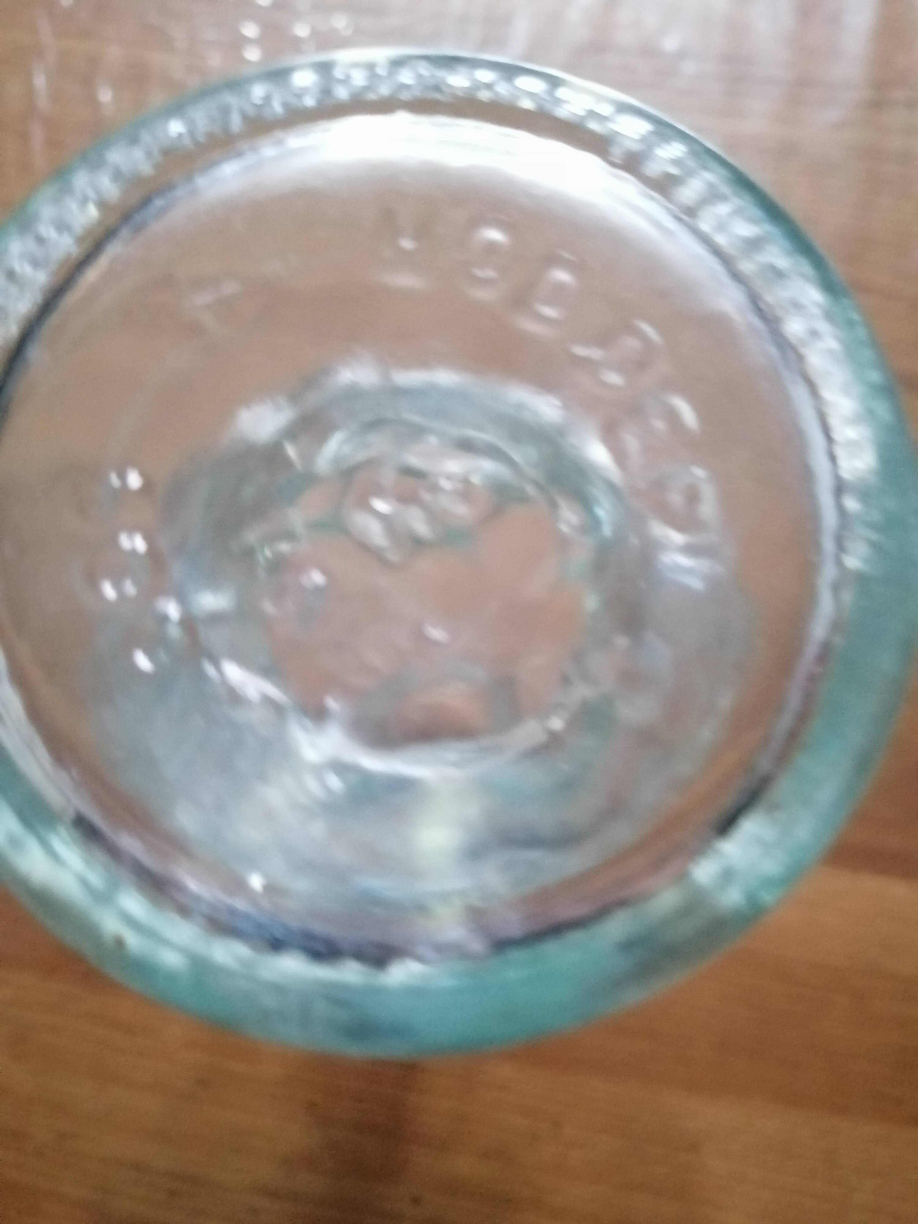 Italian transparent bubble carafe