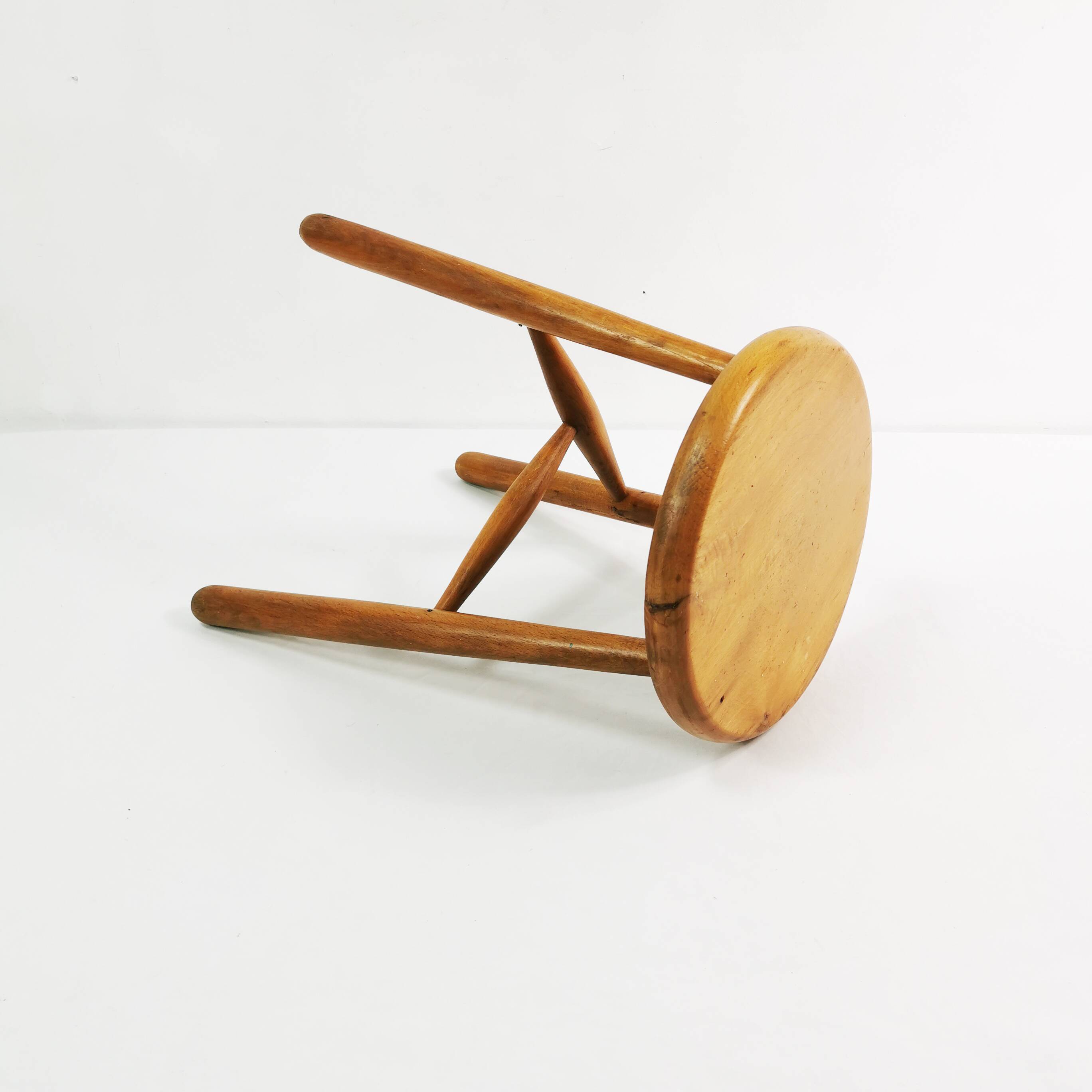 Mid Century tripod stool, Denmark, 1960s