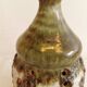 Danish ceramic table lamp, with perforated base and beautiful glaze.
