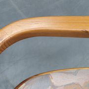 Set of 8 Czech Postmodern Pine Dining Armchairs, 1970s