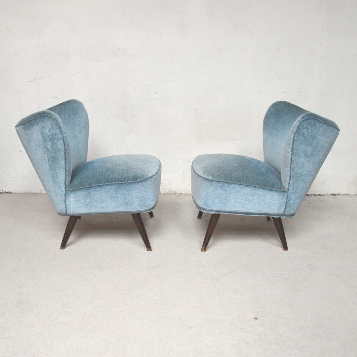 Pair of cocktail armchairs, 1960s