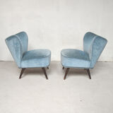 Pair of cocktail armchairs, 1960s