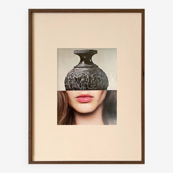 Tête de vase - Collage