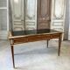 Directoire style flat desk in cherry wood, 20th century.