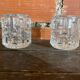 Pair of Antique Candle Holders Design FRANTISEK VIZNER Czech Moulded Glass 6
