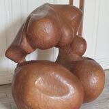 Abstract wooden sculpture