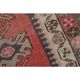 1970s Vintage Turkish Handmade Wool & Cotton Pink Runner Rug 82x359