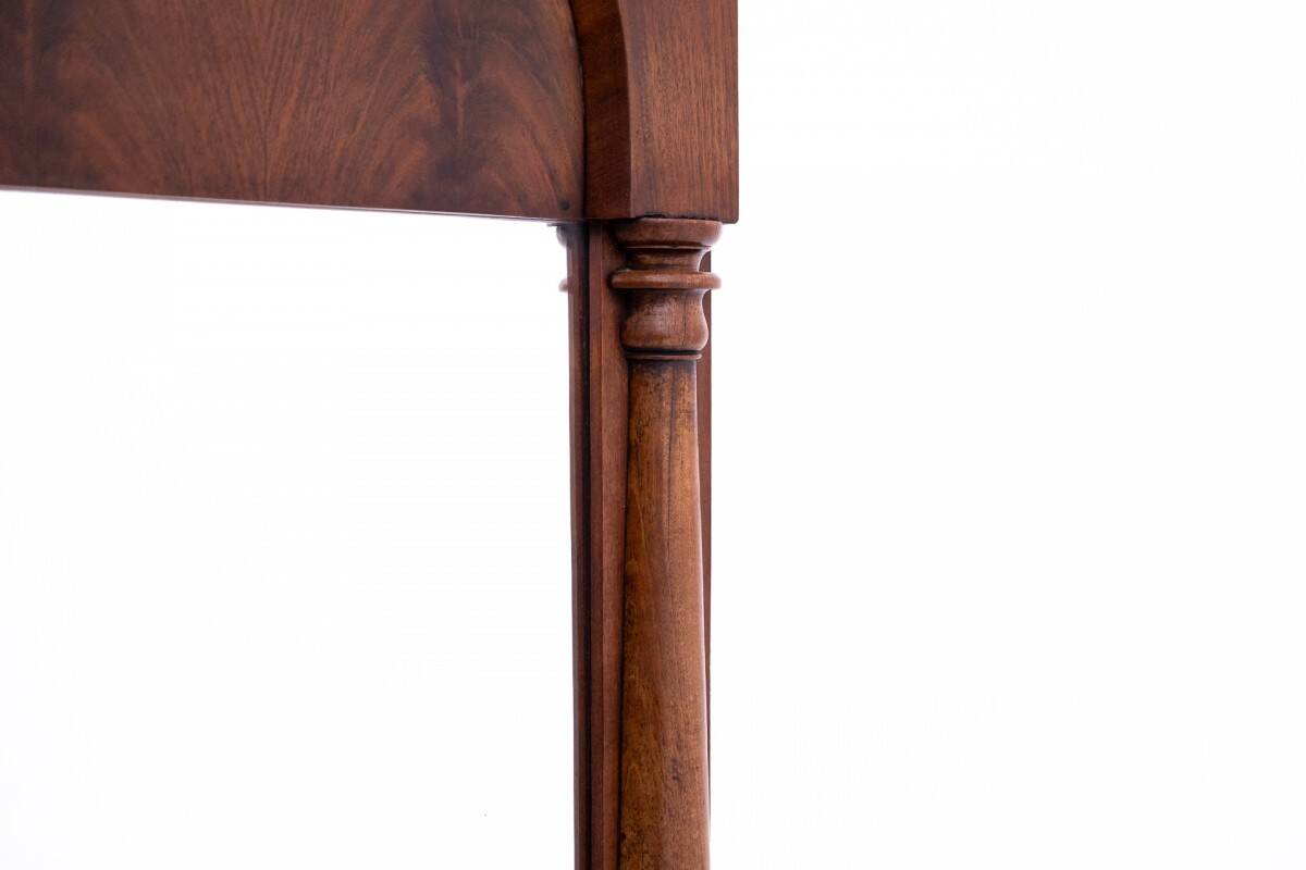 Mahogany mirror from the late 19th century, Northern Europe.