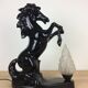 Prancing horse lamp and flame