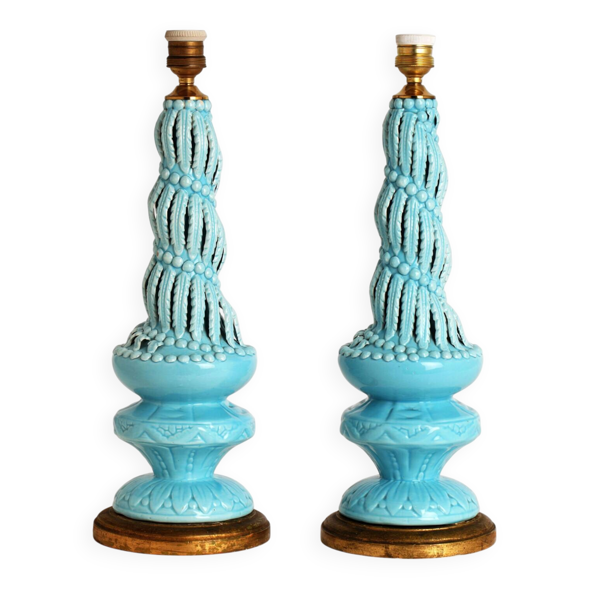 Paire de lampes de Manises