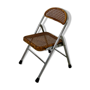 Chaise pliable cannée pour enfant