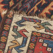 Old Persian rug 19th century handmade 118 X 215 cm