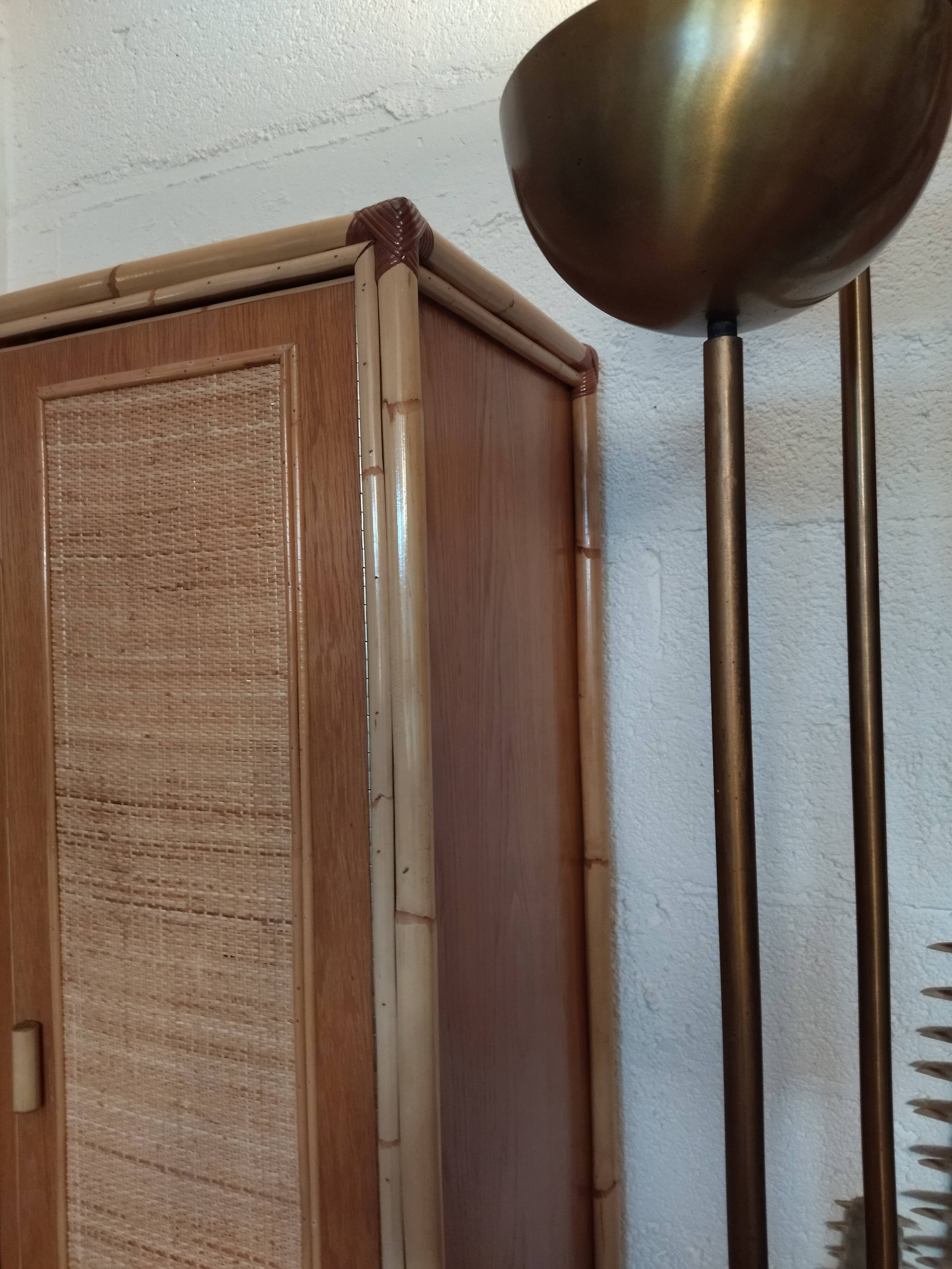 Vintage bamboo cabinet 1960