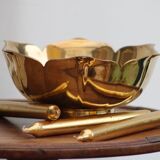 Golden standing cup