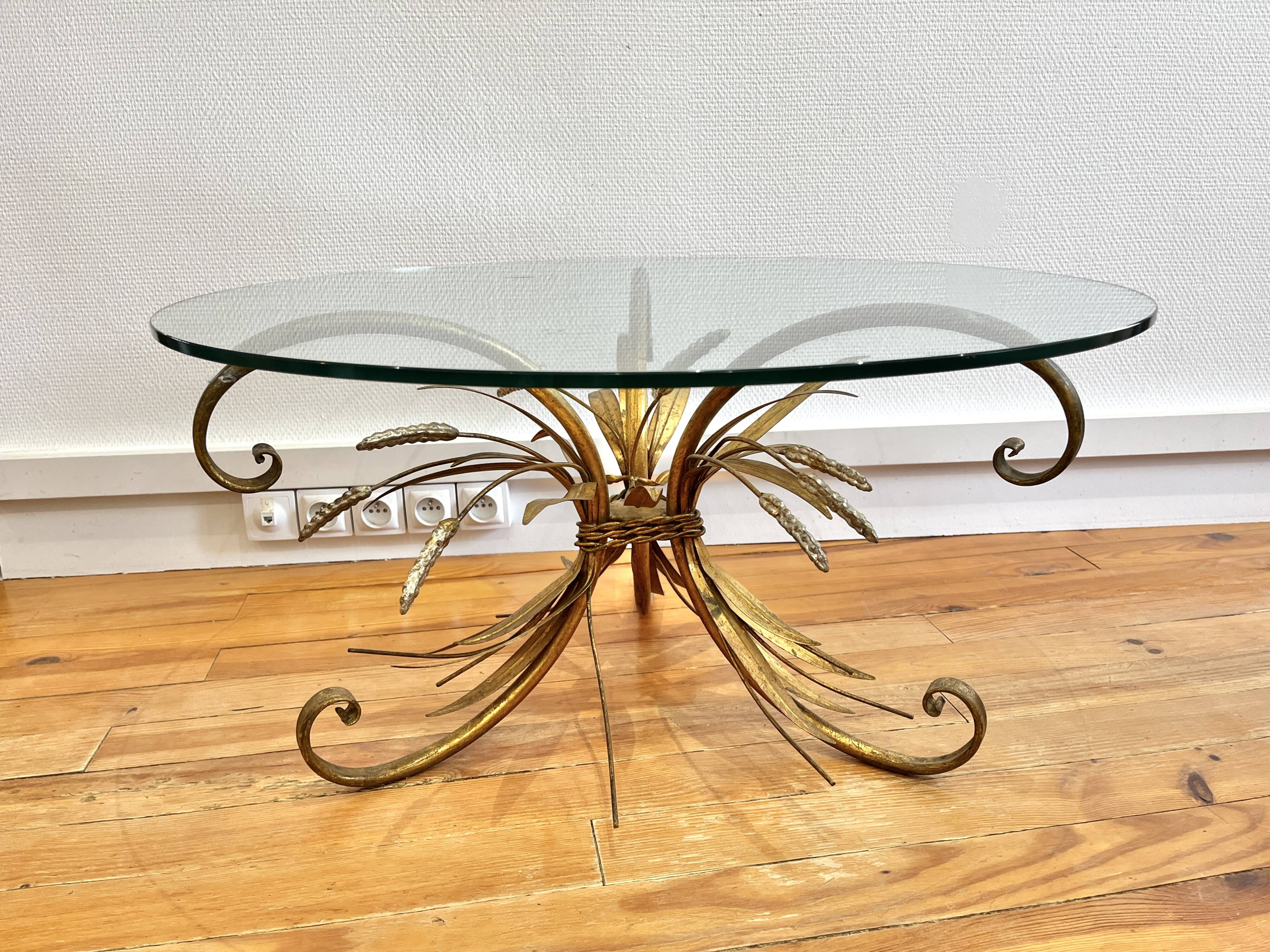 Coco Chanel wheat sheaf coffee table from the 60s