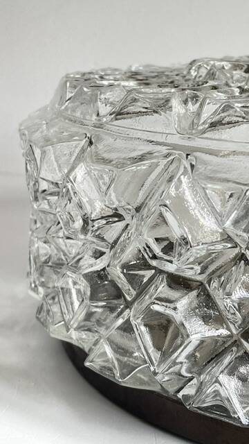 APPLIQUE Semi-Crystal Ceiling Light 1950s