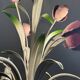 Lustre Vintage en fer forgé - Bouquet de tulipes