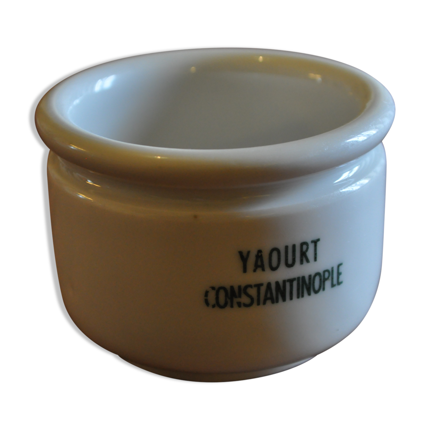 Vintage yoghurt pot