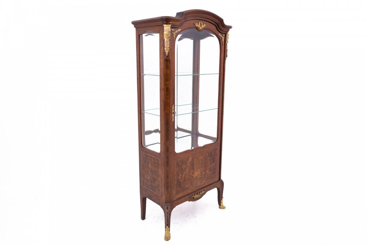 Antique display cabinet from the late 19th century, France.