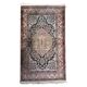 Tapis persan vintage en soie de Tabriz, fait main, 78 cm x 133 cm, années 1950 - 1C1150