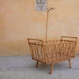 Vintage cradle rattan