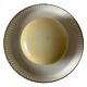 Brass disc and glass clip lamp from the mid-century by Hillebrand, 1950s, Germany.