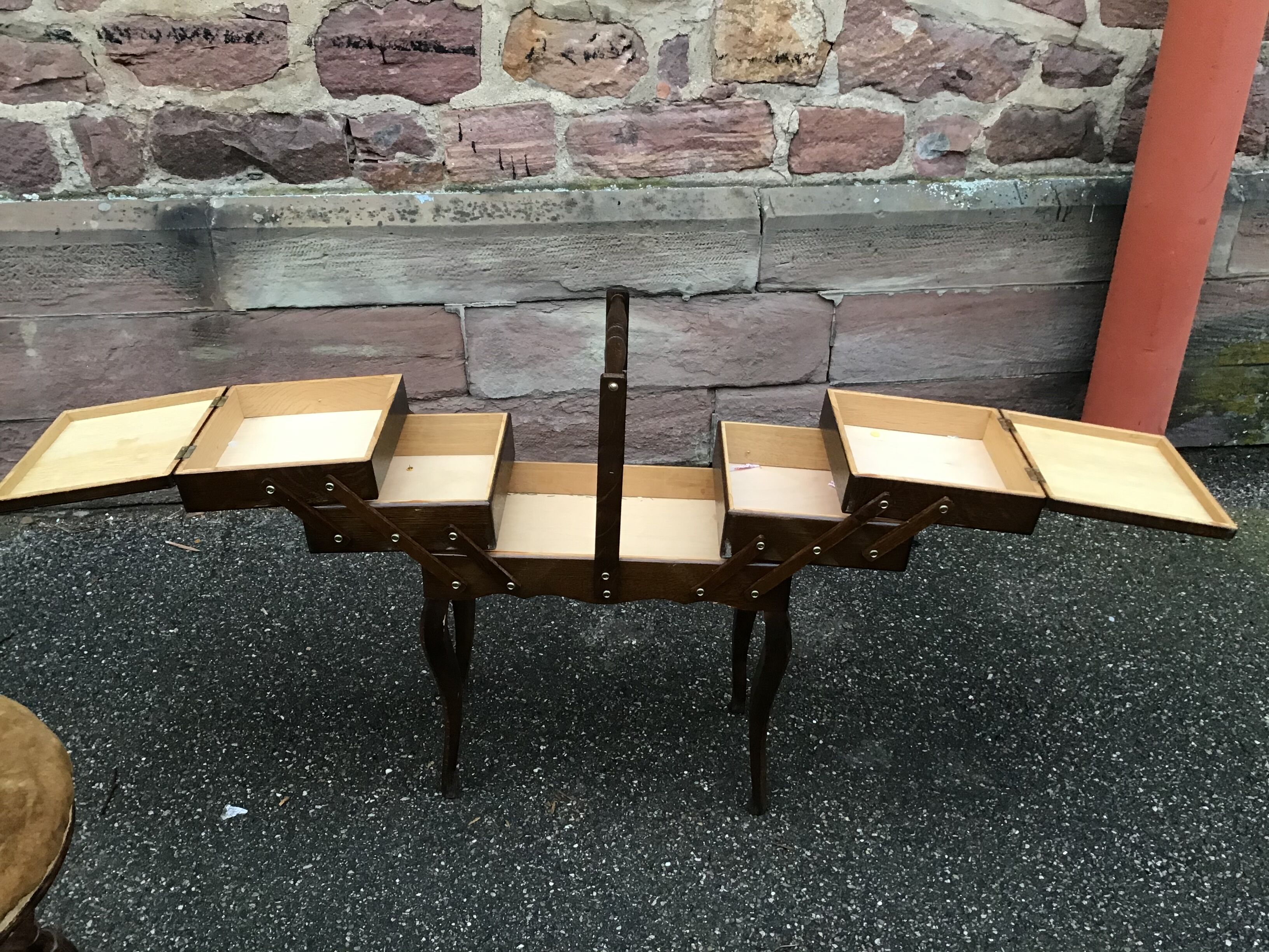 Vintage sewing basket