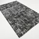 Black gray tones anatolian handmade vintage rug 260x158cm