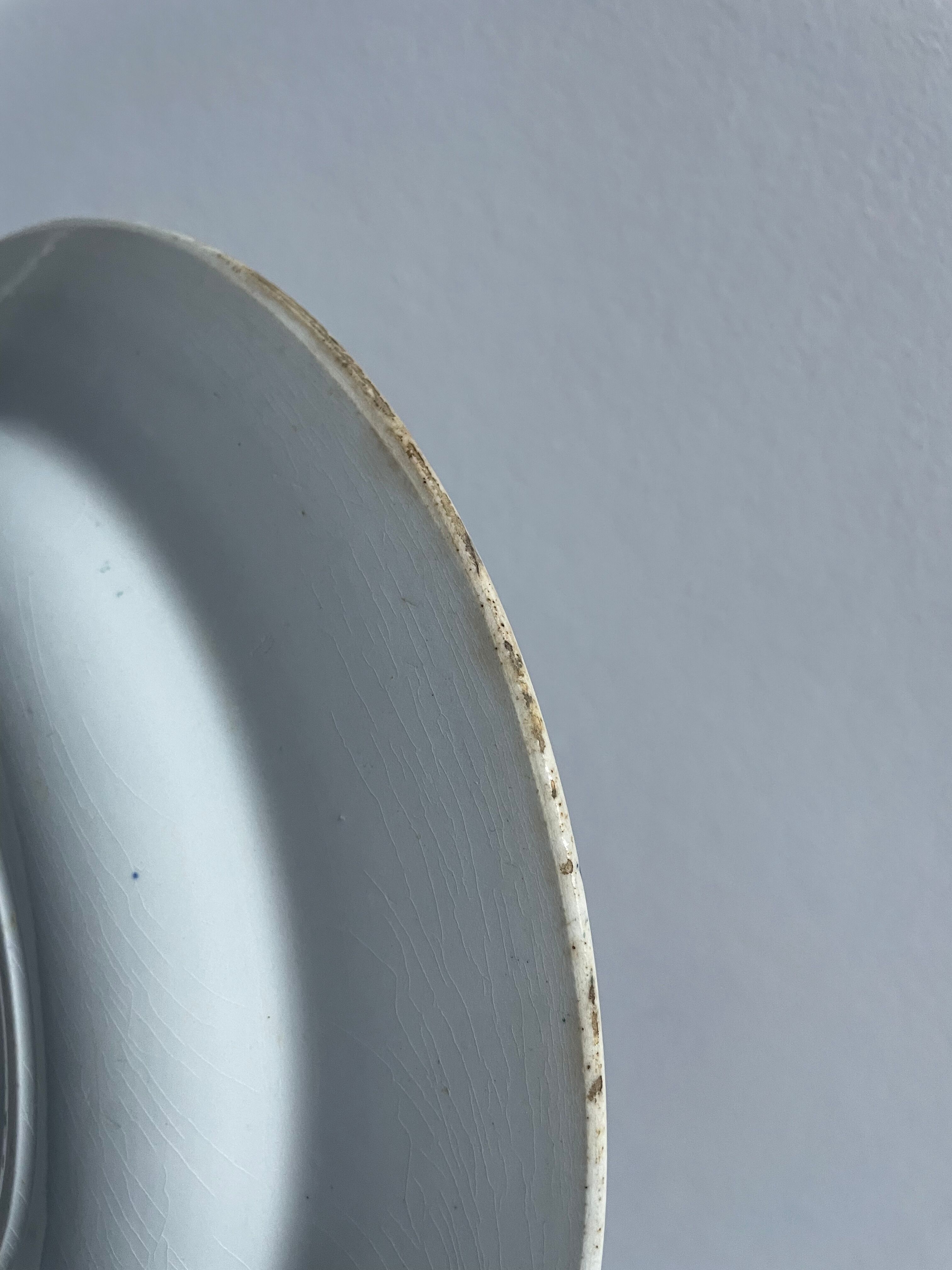 Set of 10 hollow plates Terre de Fer XIXth, model Madrid