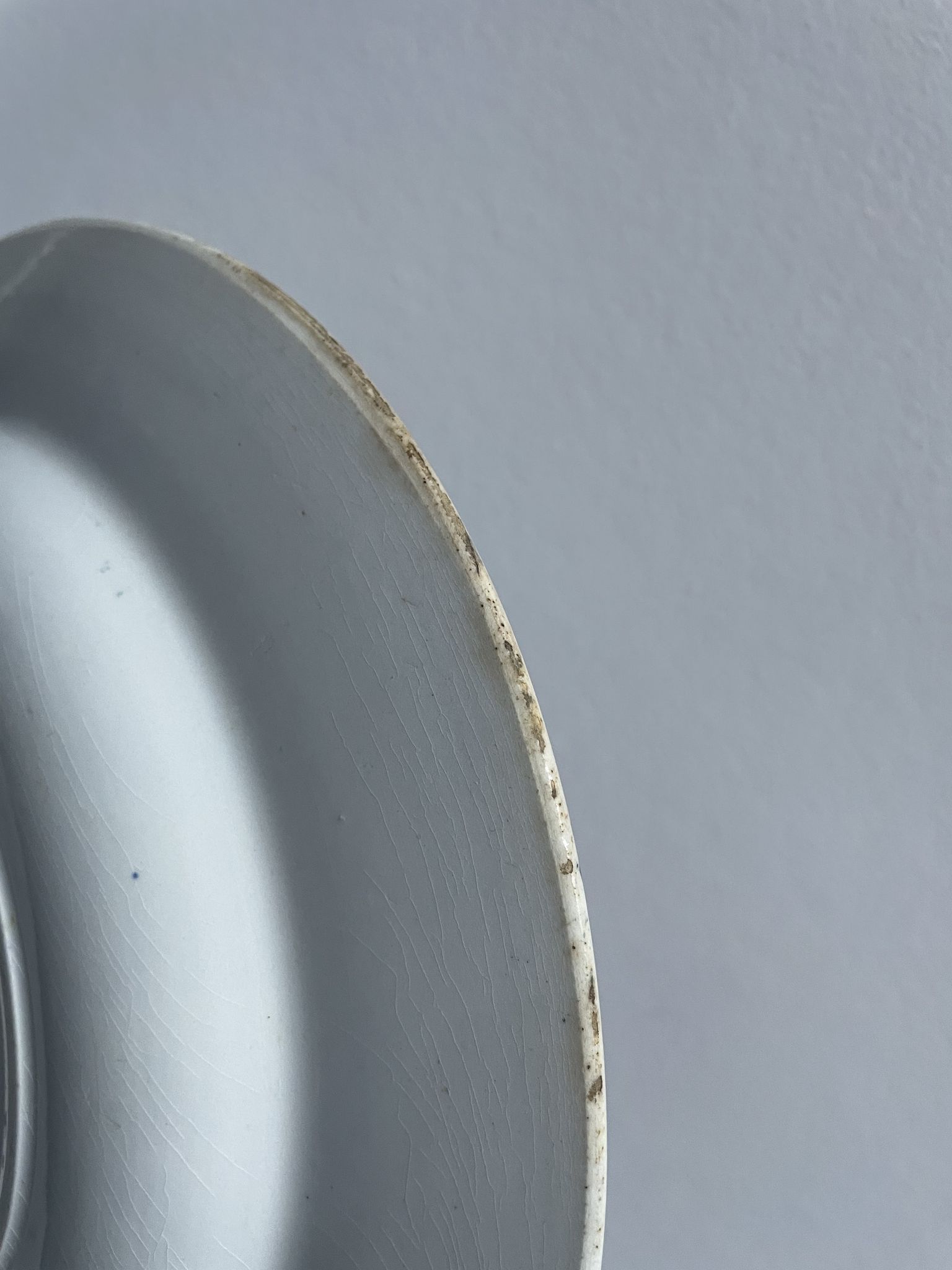 Set of 10 hollow plates Terre de Fer XIXth, model Madrid