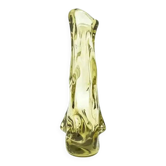 Sekacz vase, crumpled glass, Huta Wołomin, Poland, 1980s
