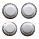 1 set of 4 Limoges ceramic plates from the 1950s