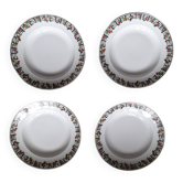 1 lot de 4 assiettes en céramique Limoges des années 50