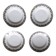1 set of 4 Limoges ceramic plates from the 1950s