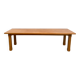 XL brutalist dining table in solid oak