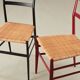 Gio Ponti Pair of Superleggera Chairs for Cassina Italy 1957