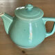 Vintage green ceramic coffee maker