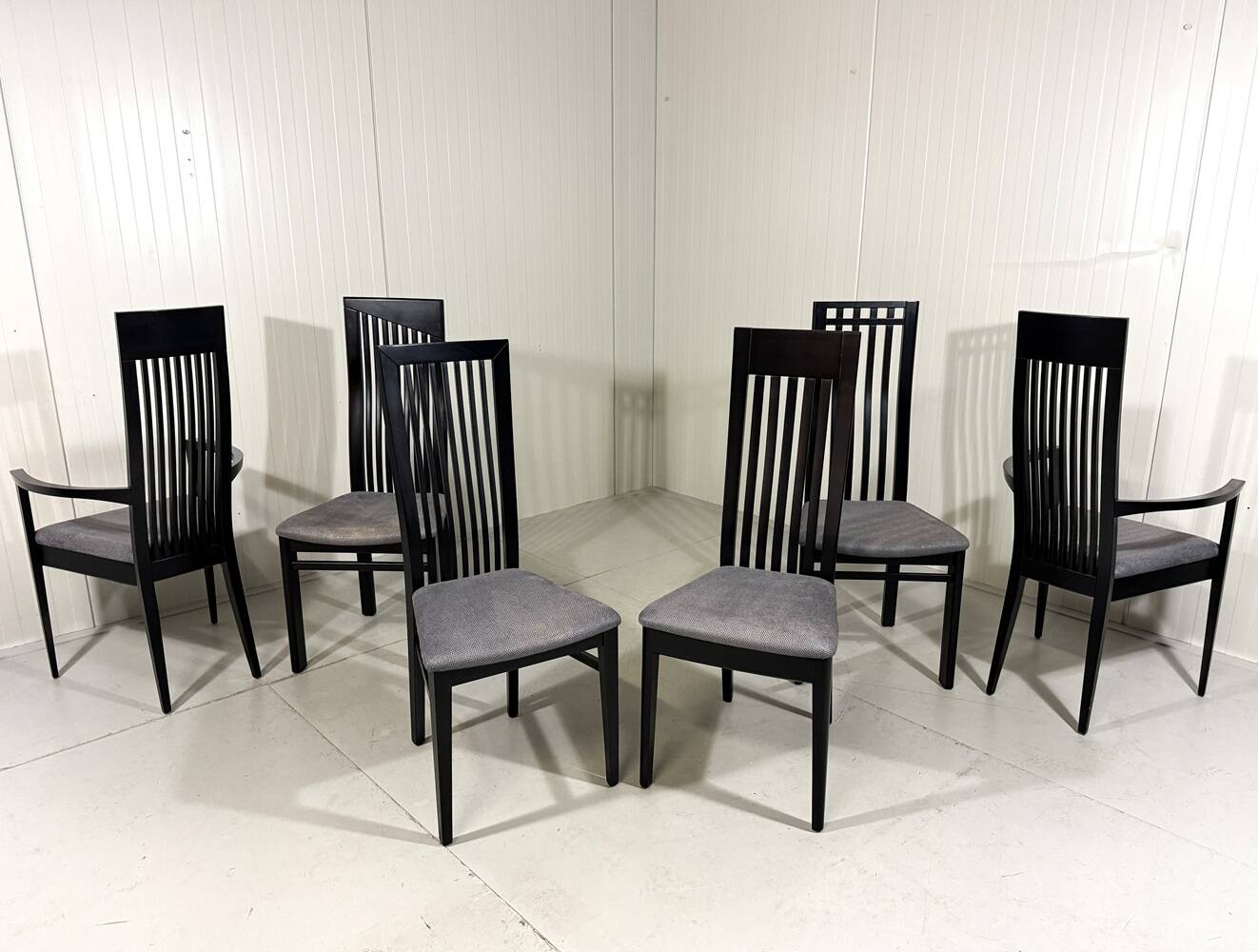 Chaises de salle à manger Tonon Italie par Wolf Schmidt Bandelow années 1980.