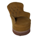 Fauteuil crapaud en velours