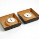 Two beautiful original 1970s Space Age ceramic wall lamps