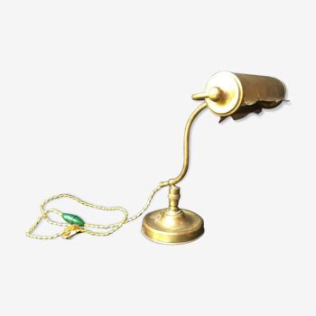 Brass desk lamp