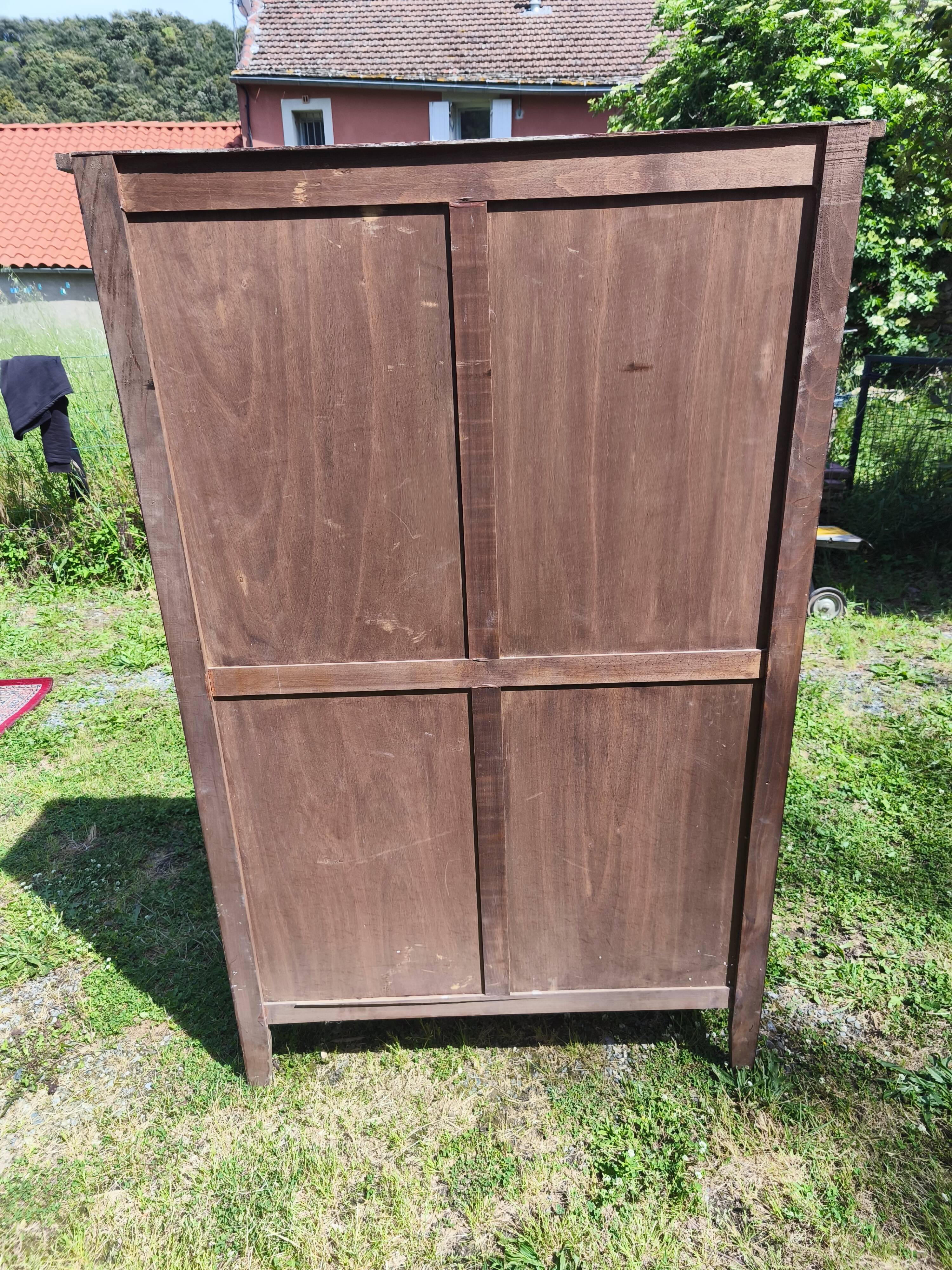 Wooden glass sideboard