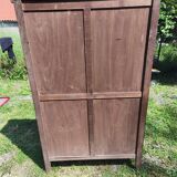 Wooden glass sideboard