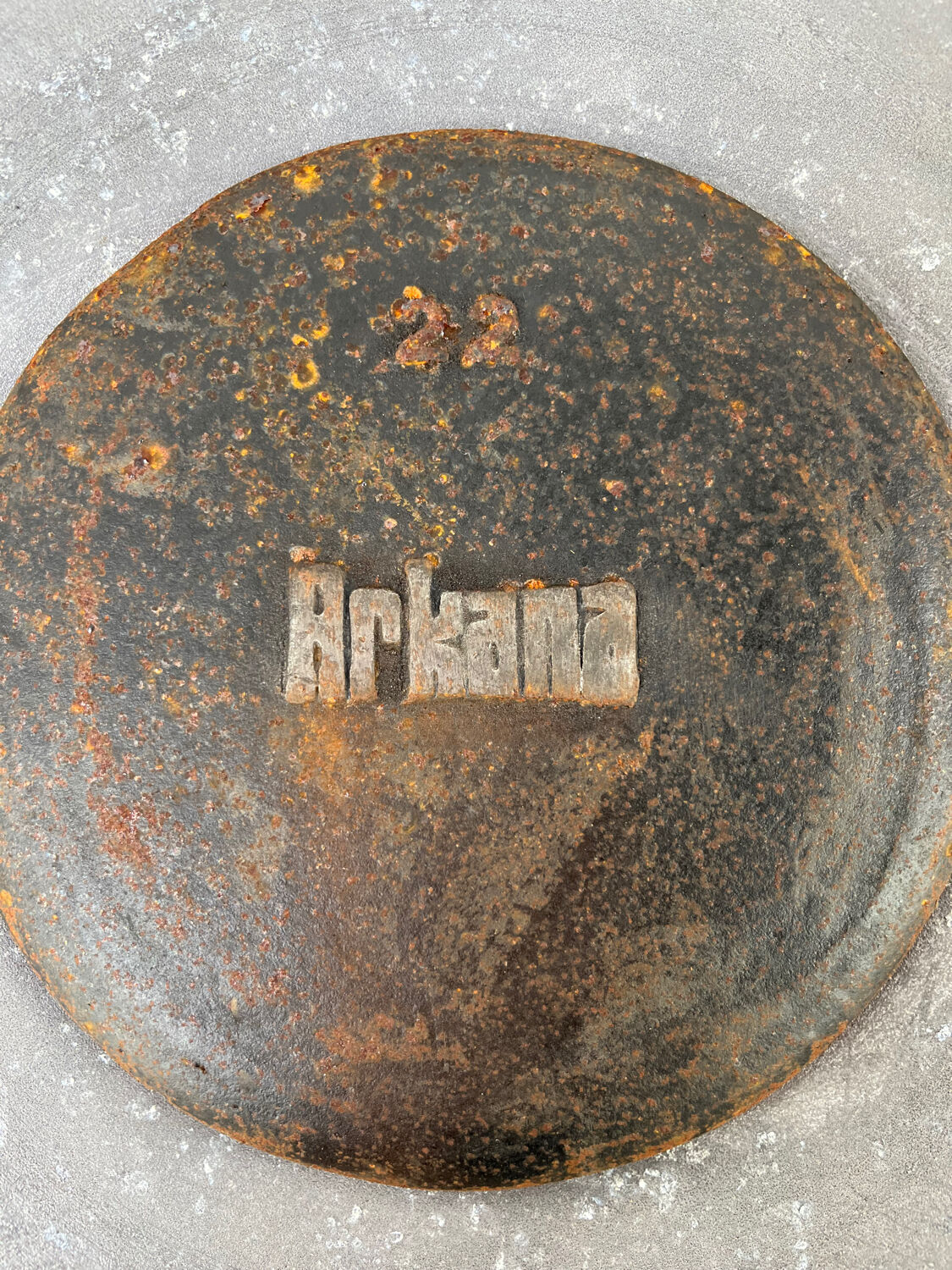 Arkana Maurice Burke, swivel side table with tulip base.