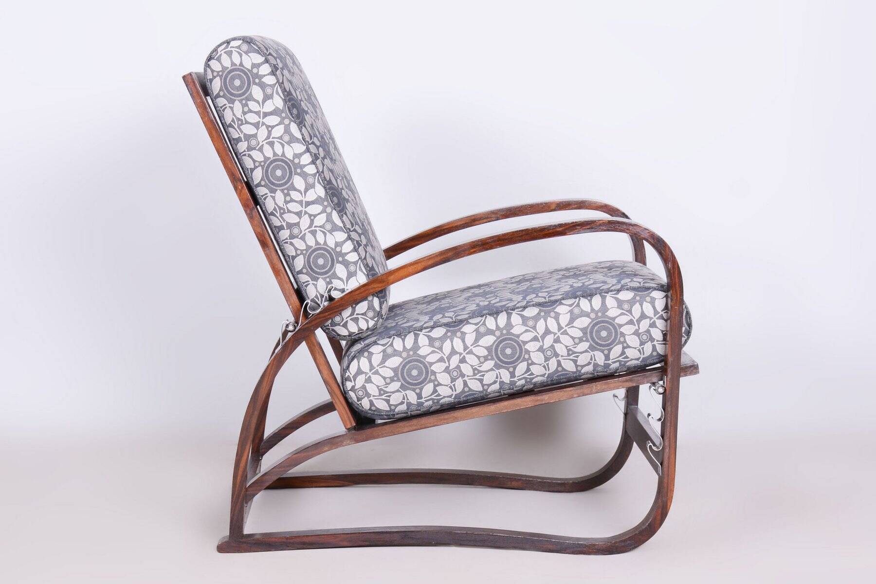Art Deco Reclining Armchair attributed to Jindřich Halabala for Up Závody, 1920s